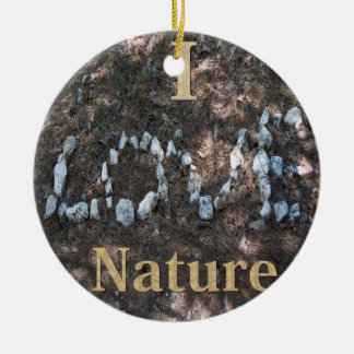 En Céramique Ornement J'aime la Nature