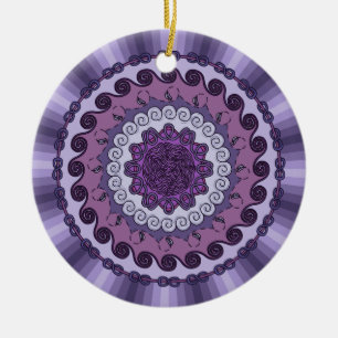 En Céramique Ornement Mandala du vent