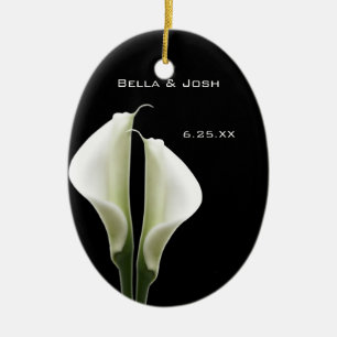 En Céramique Ornement Mariage de Calla Lily