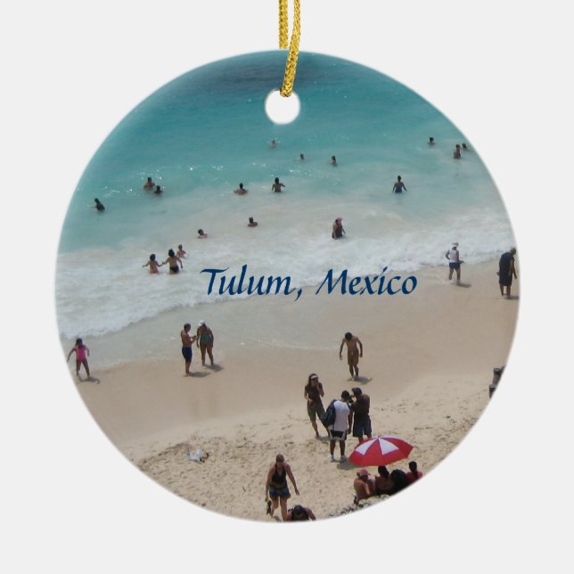 En Céramique Ornement mexicain de plage (Devant)