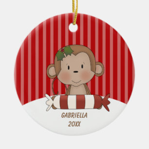 En Céramique Ornement mignon de singe
