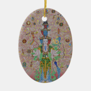 En Céramique Ornement Mille-Armé d'Avalokiteshvara