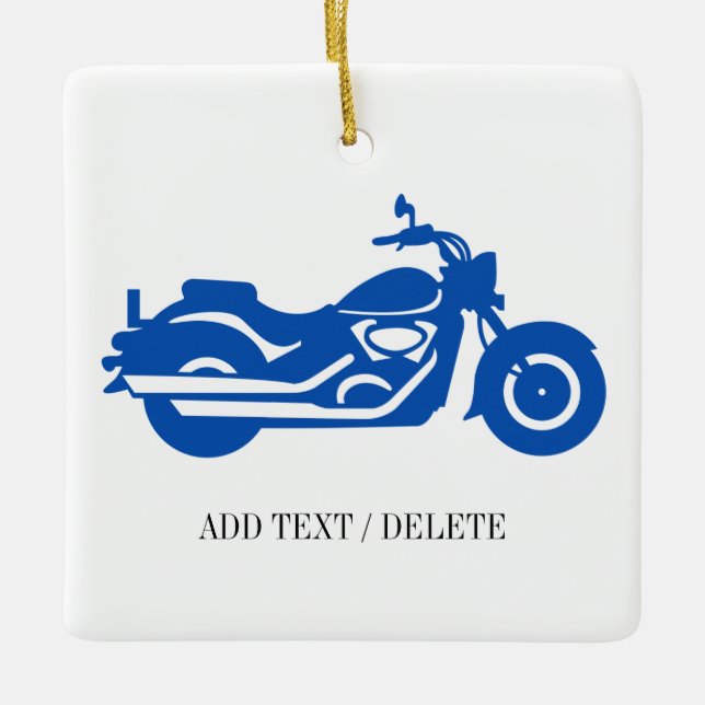 En Céramique Ornement moto (Devant)
