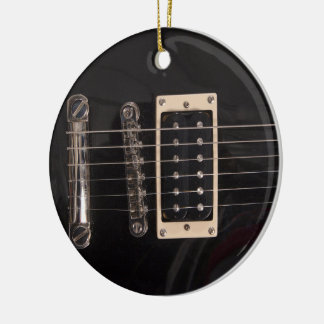 En Céramique Ornement noir élégant de guitare électrique