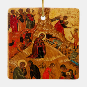 En Céramique Ornement orthodoxe d'icône de nativité