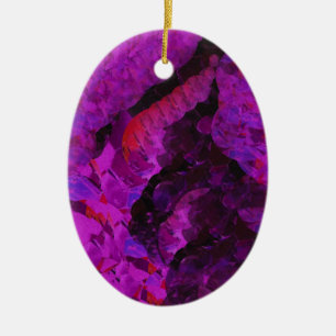 En Céramique Ornement ovale Purple Pleaser