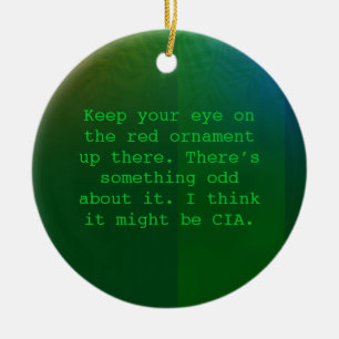 En Céramique Ornement paranoïde de Noël