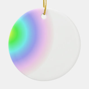 En Céramique Ornement Pastel Swirls