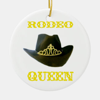 En Céramique Ornement personnalisable de la Reine de rodéo