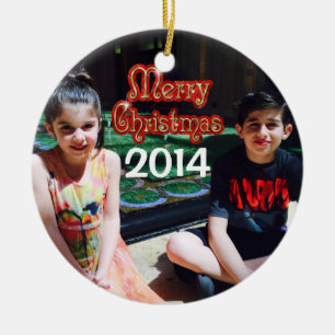 En Céramique Ornement personnalisé 2014 de Noël