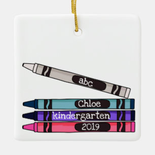 En Céramique Ornement personnalisé d'année scolaire de crayon
