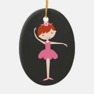 En Céramique Ornement personnalisé de Noël de ballerine