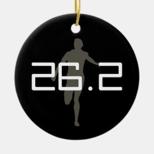 En Céramique Ornement personnalisé de souvenir de marathon de