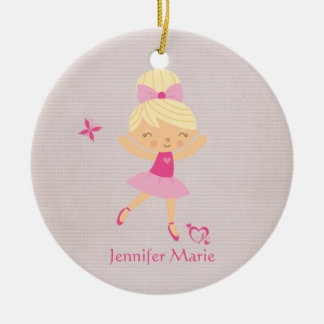 En Céramique Ornement personnalisé mignon de ballerine de