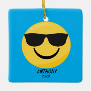 En Céramique Ornement personnalisé par Emoji trop frais de