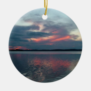 En Céramique Ornement personnalisé Pastel Sunset