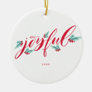 En Céramique Ornement personnalisé peint à la main de Noël