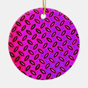 En Céramique Ornement psychédélique à motif rose