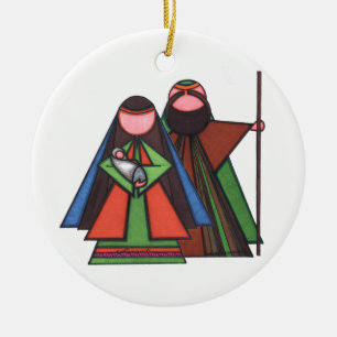 En Céramique Ornement religieux de Noël