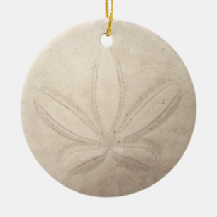 En Céramique Ornement rond du dollar de sable