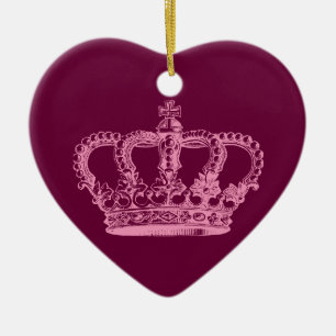 En Céramique Ornement rose de couronne