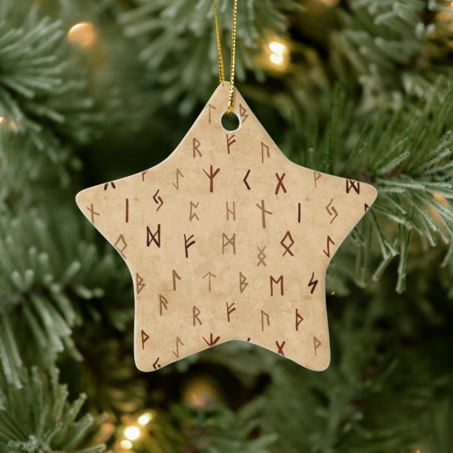 En Céramique Ornement Runes (Arbre)