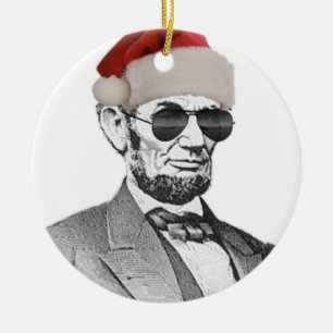 En Céramique Ornement secret d'arbre de Noël de Lincoln Père