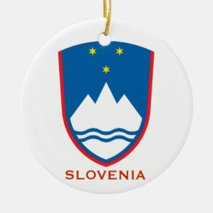 En Céramique Ornement Slovenski Božični Okrase de crête de
