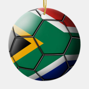 En Céramique Ornement sud-africain du football