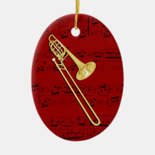 En Céramique Ornement - trombone (basse) - sélectionnez votre