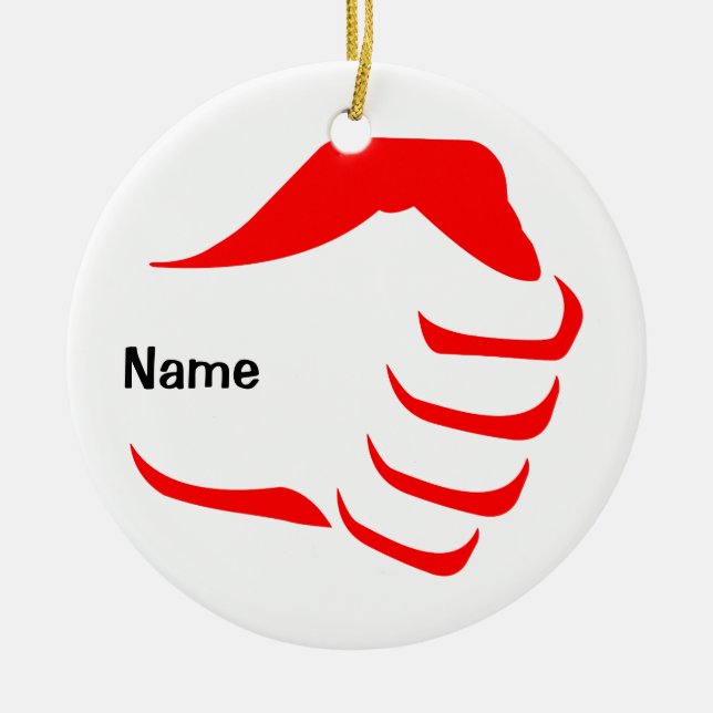 En Céramique Ornement vertical de poing (Devant)