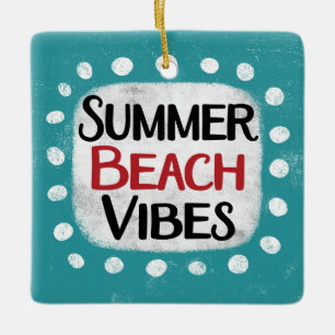 En Céramique Ornement Vibes de plage d'été