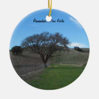 En Céramique Ornement : Vignoble pittoresque de Paso Robles