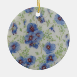 En Céramique Ornement violet fleur sauvage
