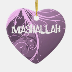En Céramique Ornement violet islamique de Mashallah