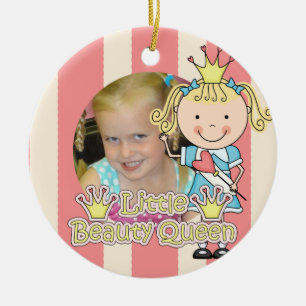 En Céramique Petit ornement blond de souvenir de la Reine de