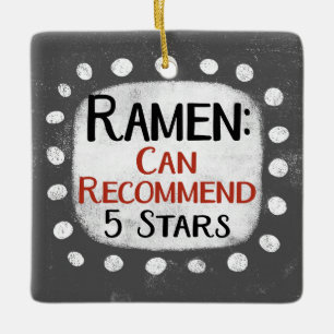 En Céramique Ramen Review 5 Étoiles Ornement