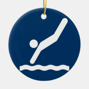 En Céramique Symbole de plongée ornement