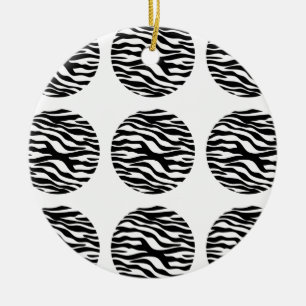 En Céramique Zebra Imprimer Ornement Pois