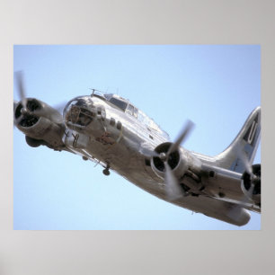 En Course -B17 Flying Fortress Poster