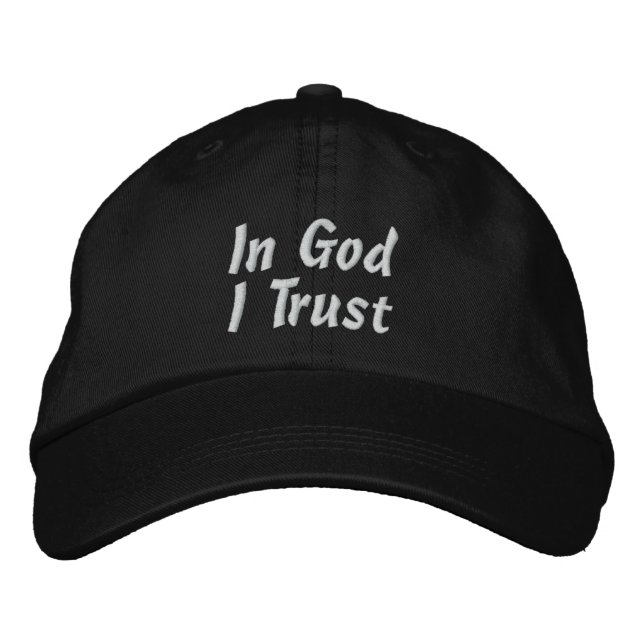 En Dieu, je fais confiance au Casquette (Devant)
