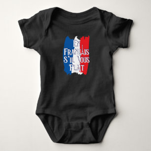 En Francais S'il Vous Plait - Französische Sprache Baby Strampler
