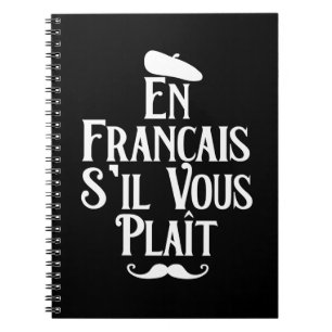 En Francais S'il Vous Plait - Französische Sprache Notizblock