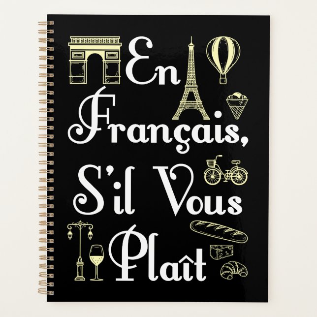 En Francais S'il Vous Plait Französischlehrerin Planer (Vorderseite)