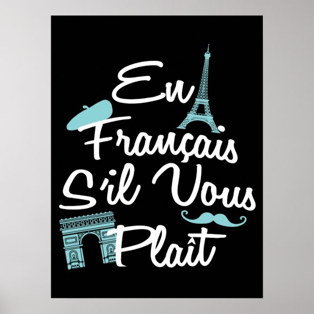 En Francais S'il Vous Plait - French Language Poster (Vorne)