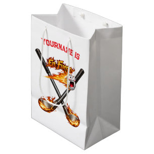 En Fuego Golfball – Lustiger Flammender Golfball m Mittlere Geschenktüte