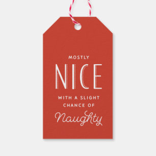 En grande partie Nice étiquette rouge de cadeau d