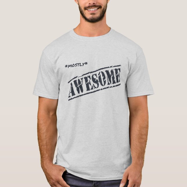 En grande partie T-shirt impressionnant (lumière) (Devant)