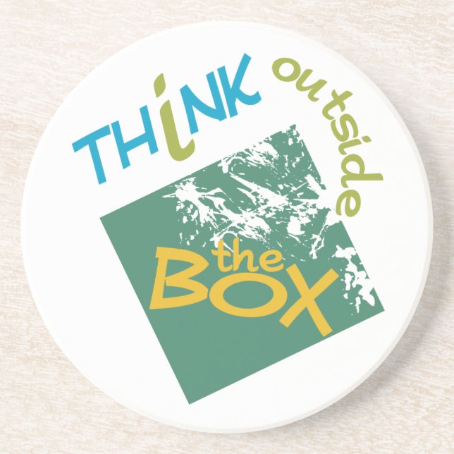 En Grès À L'Extérieur Du dessous de verre Box (Devant)