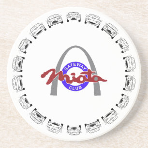En Grès ABCs des dessous de verre de Miata-Logo